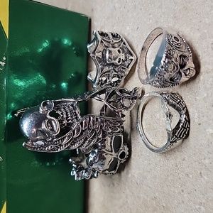 Skull Ring Bundle, Assorted Sizes